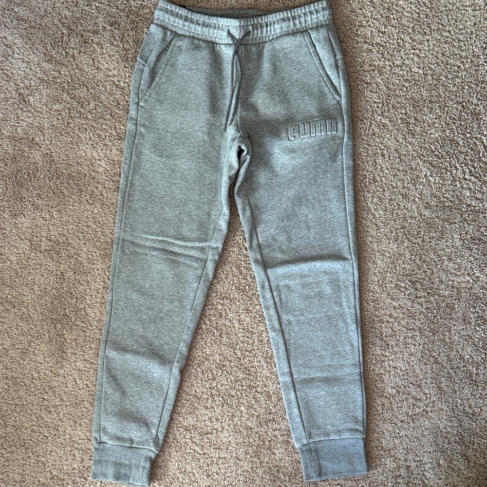 Puma Kids Light Gray Jogger Sweatpants